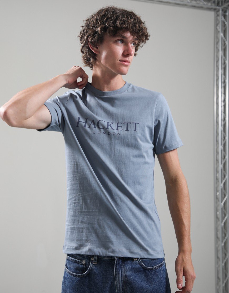 Hackett Heritage Essential T-Shirt Thames Blue