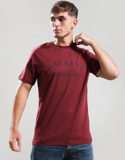 Hackett Heritage Essential T-Shirt Burgundy