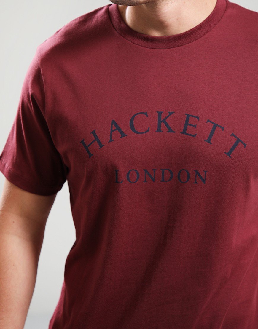 Hackett Heritage Essential T-Shirt Burgundy