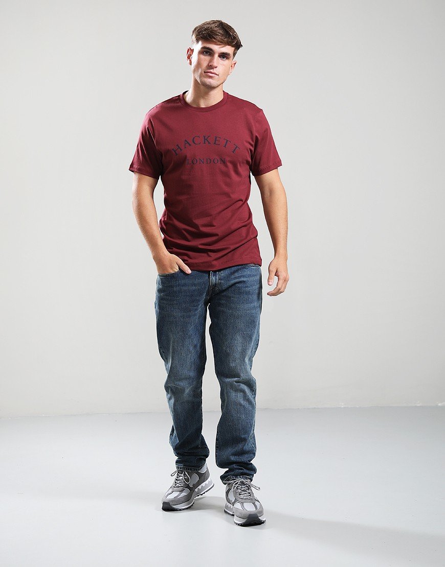 Hackett Heritage Essential T-Shirt Burgundy
