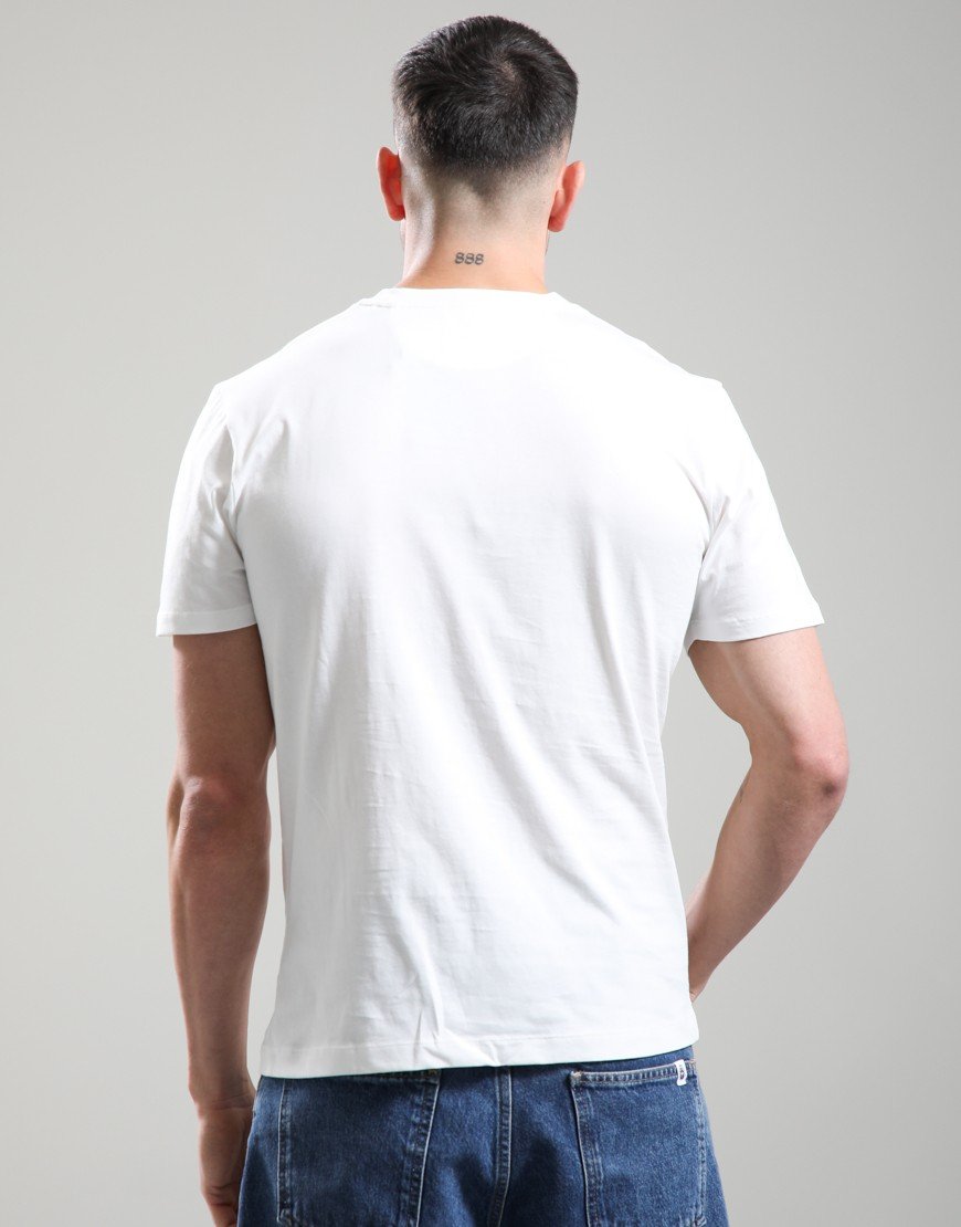 Hackett Heritage Number Panel T-Shirt Off White