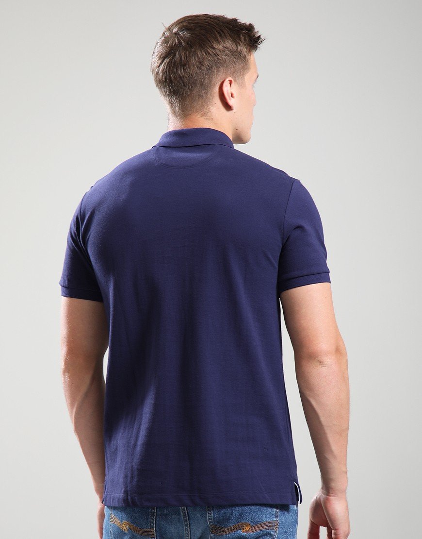 Hackett Heritage Number Polo Shirt Ink Blue