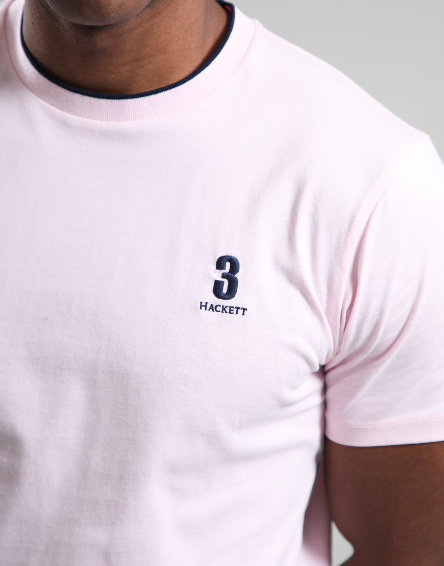 Hackett Heritage Number T-Shirt Light Pink