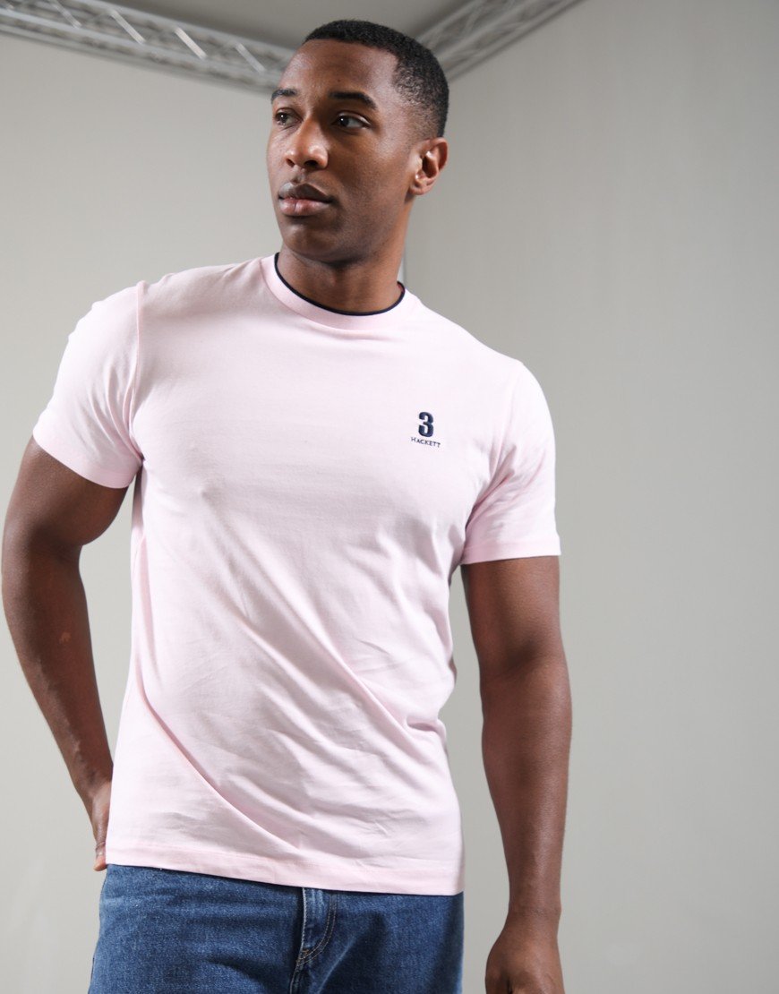 Hackett Heritage Number T-Shirt Light Pink