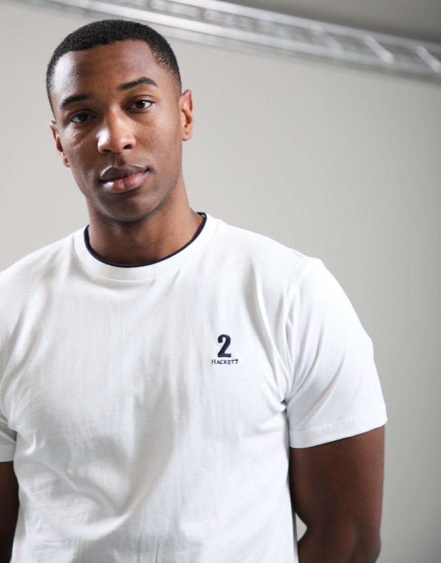 Hackett Heritage Number T-Shirt Off White