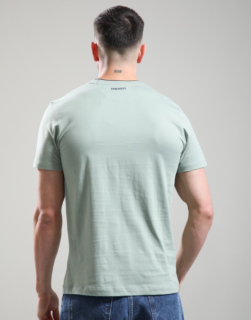 Hackett Heritage Number T-Shirt Sage Green