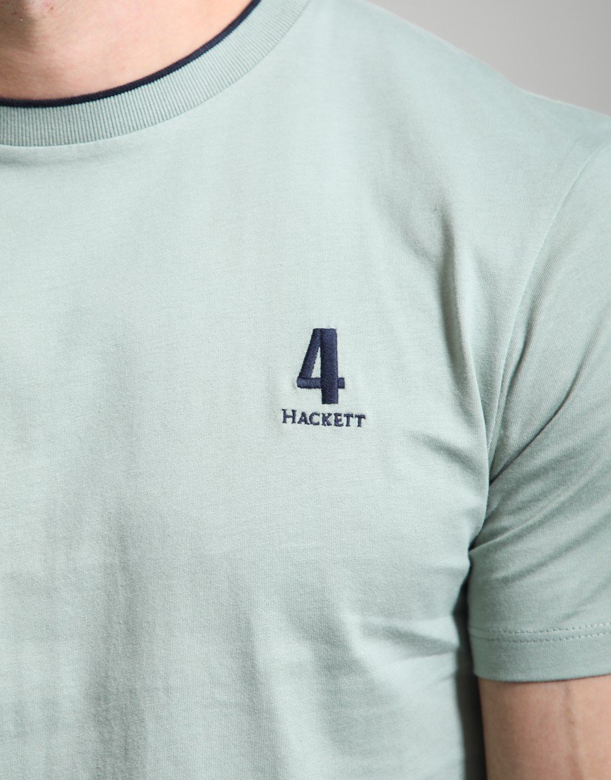 Hackett Heritage Number T-Shirt Sage Green