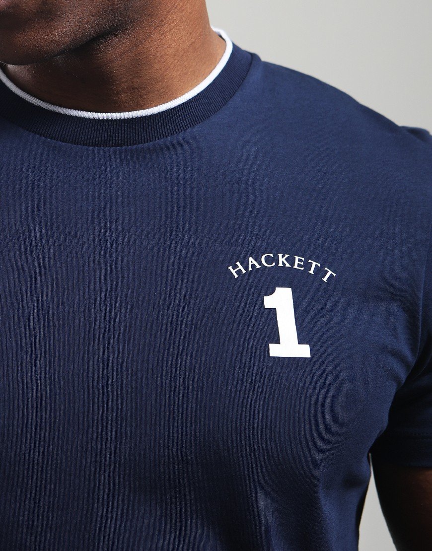 Hackett Heritage Number T-Shirt Ink Blue