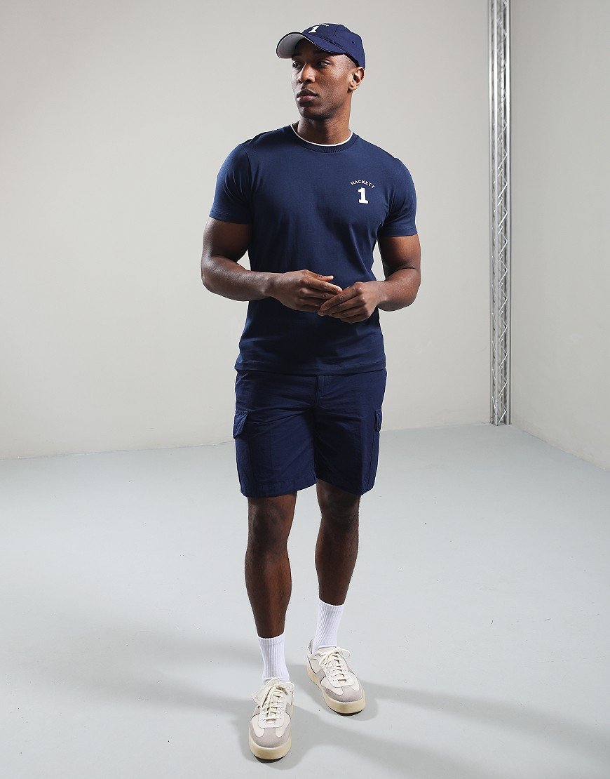 Hackett Heritage Number T-Shirt Ink Blue