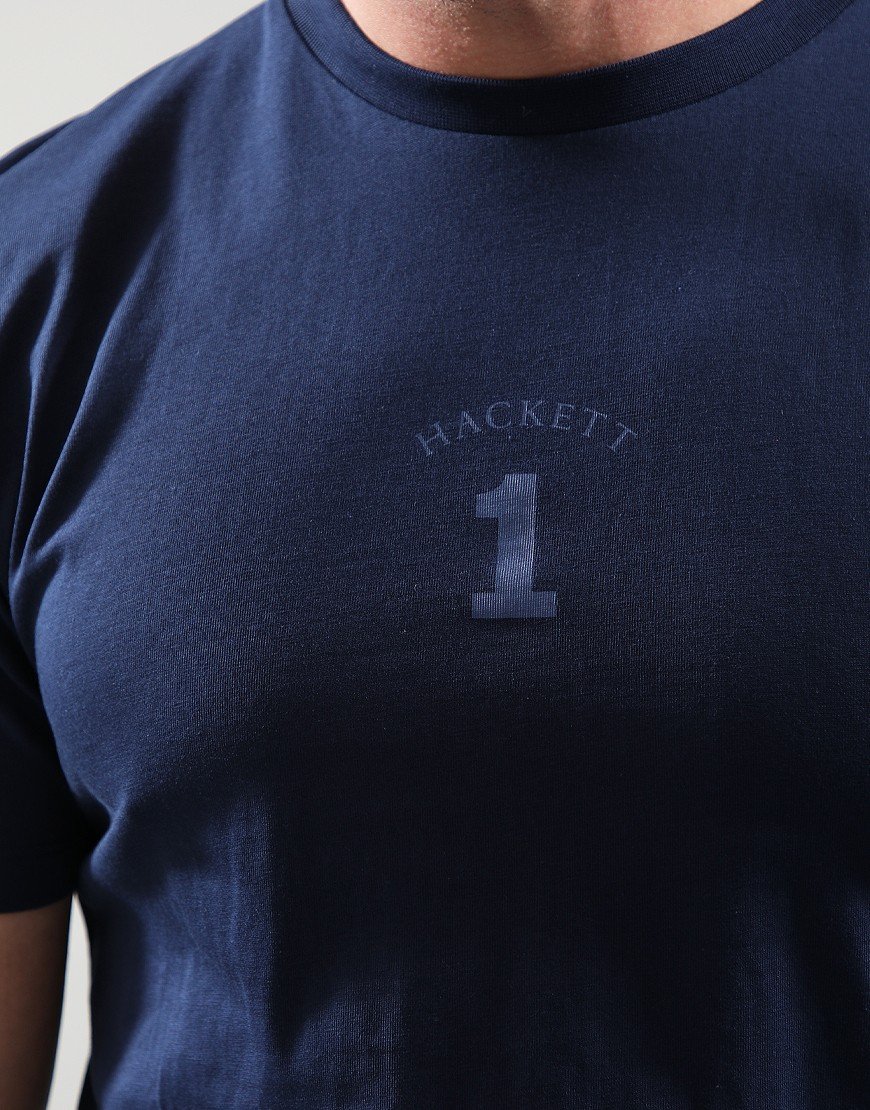 Hackett Heritage Number T-Shirt Ink Blue