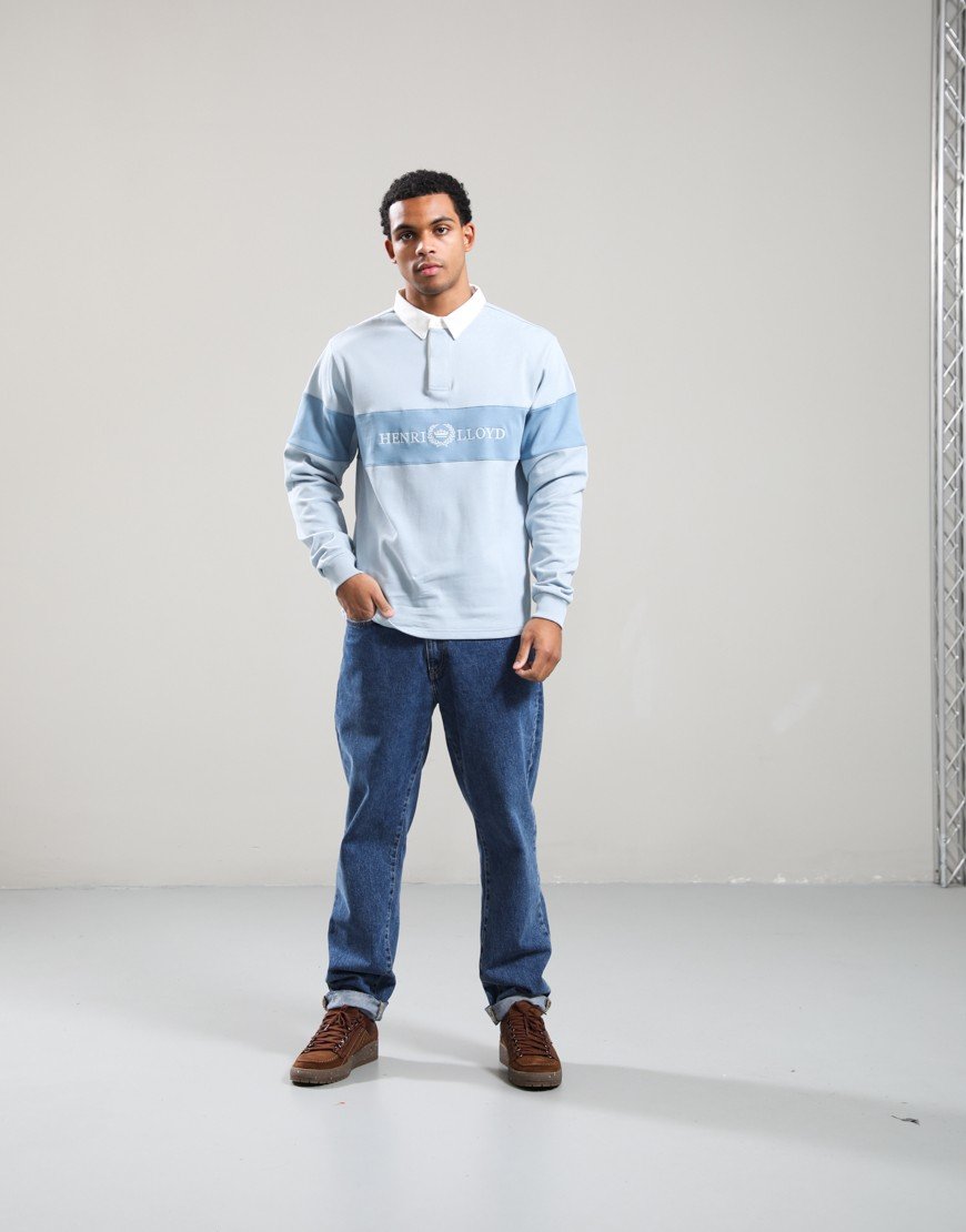 Henri Lloyd Voyager Rugby Shirt Fog Blue