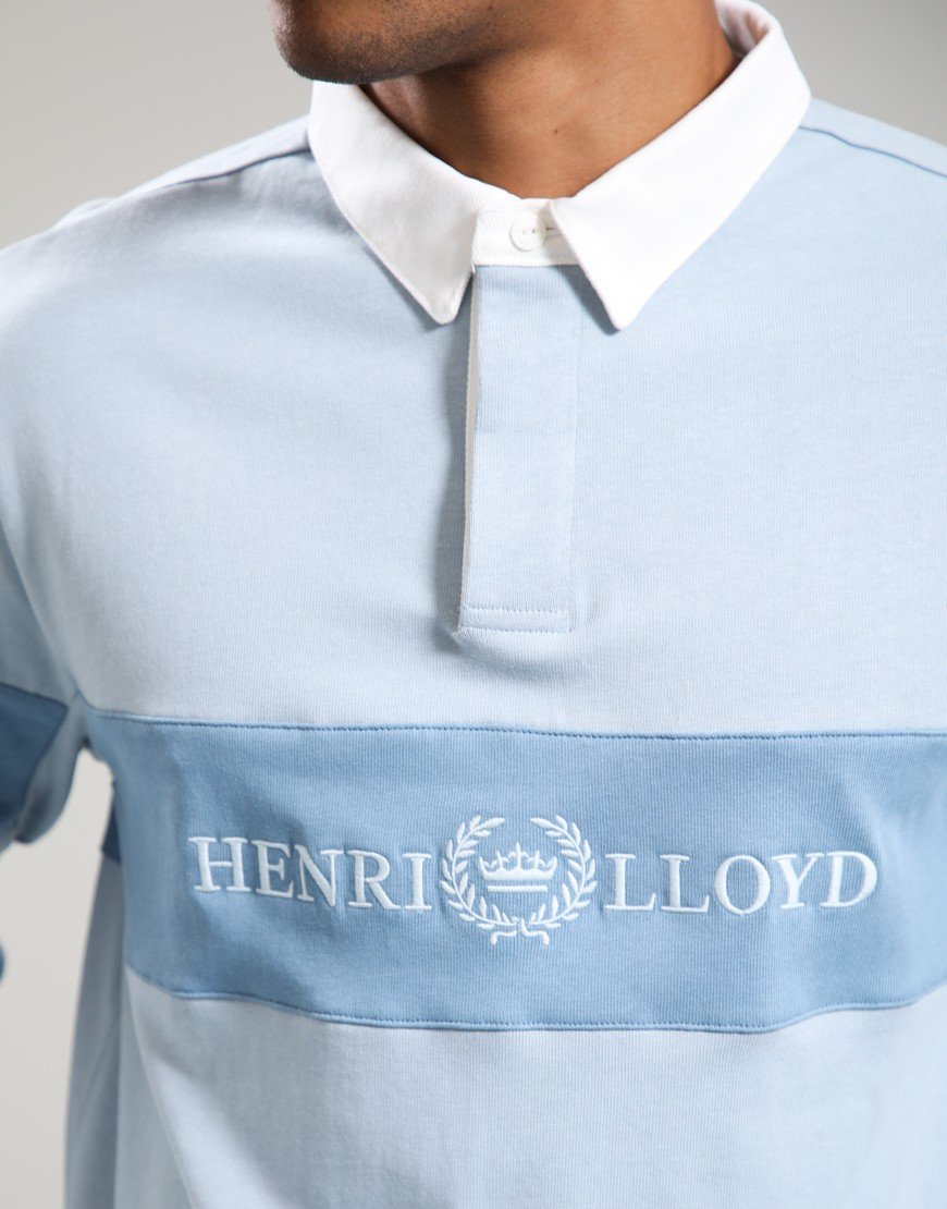 Henri Lloyd Voyager Rugby Shirt Fog Blue