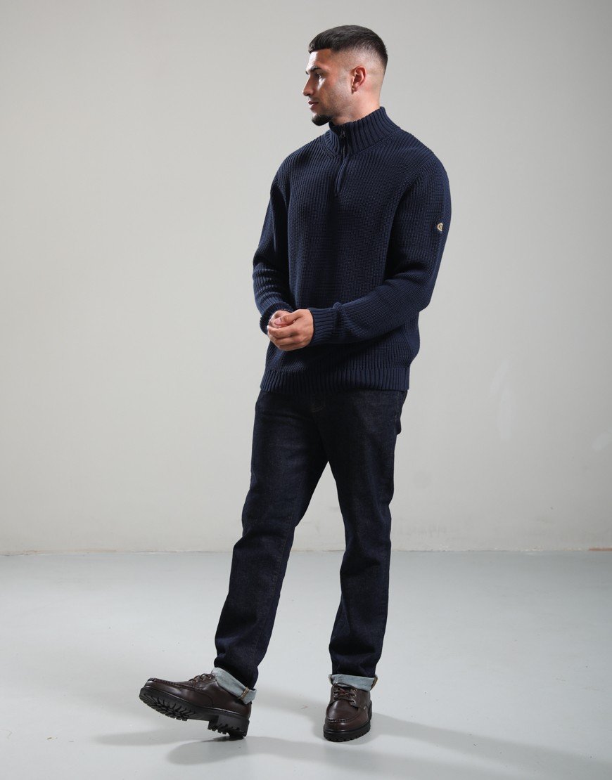 Henri Lloyd Golant 1/4 Zip Knit Navy Blue