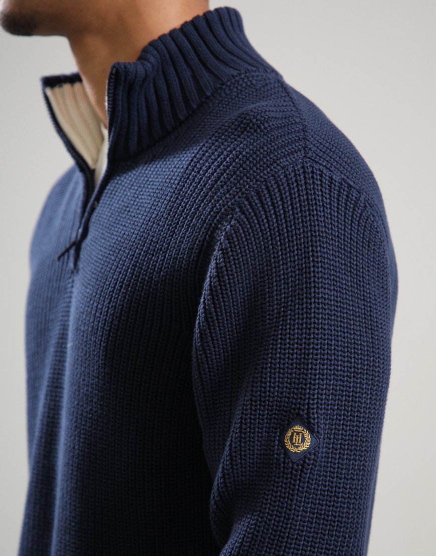 Henri Lloyd Golant 1/4 Zip Knit Navy Blue Henri Lloyd Golant 1/4 Zip Knit Navy Blue