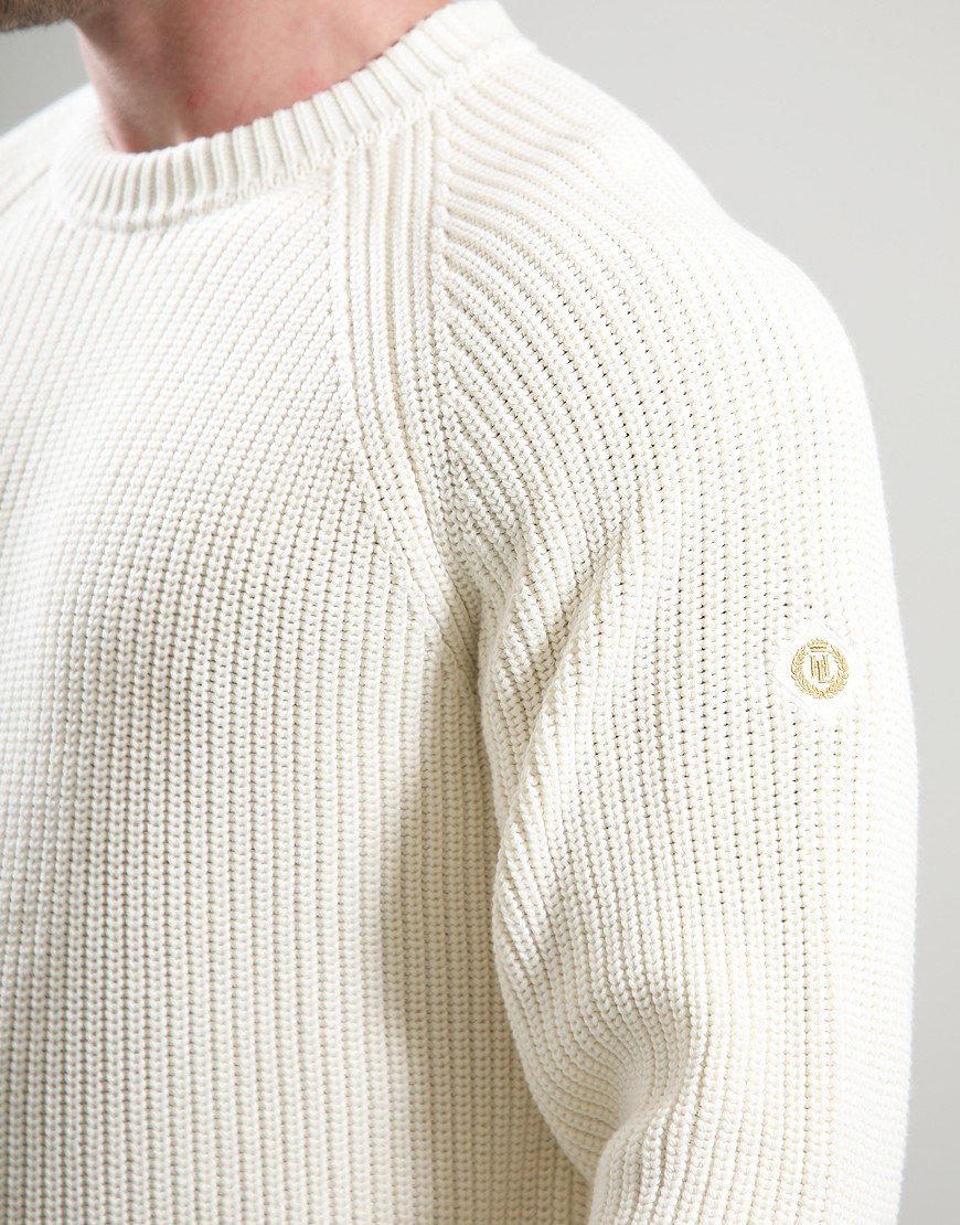 Henri Lloyd Golant Ribbed Crew Knit Ecru Henri Lloyd Golant Ribbed Crew Knit Ecru