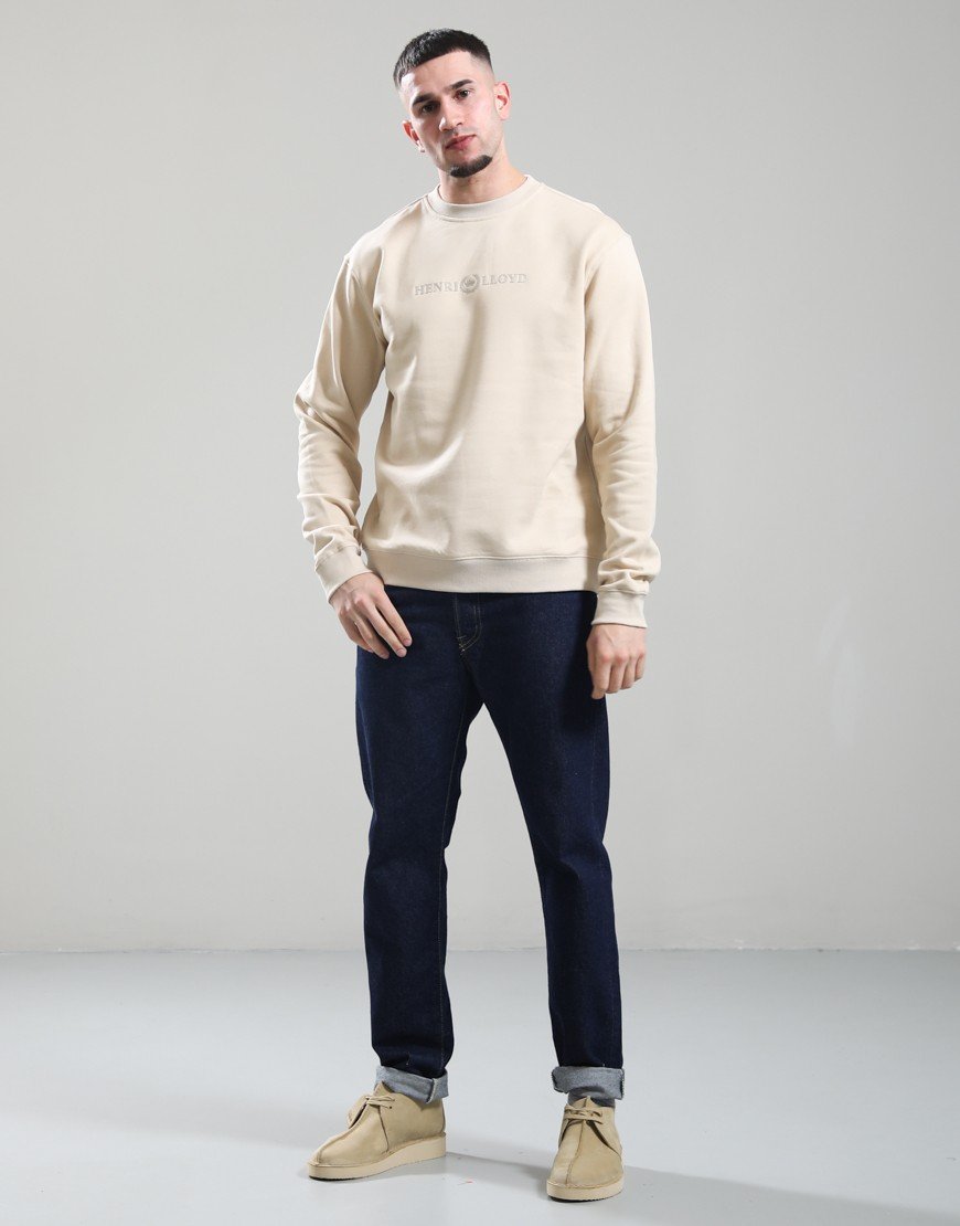 Henri Lloyd Lytham Crew Neck Sweat Oyster Beige
