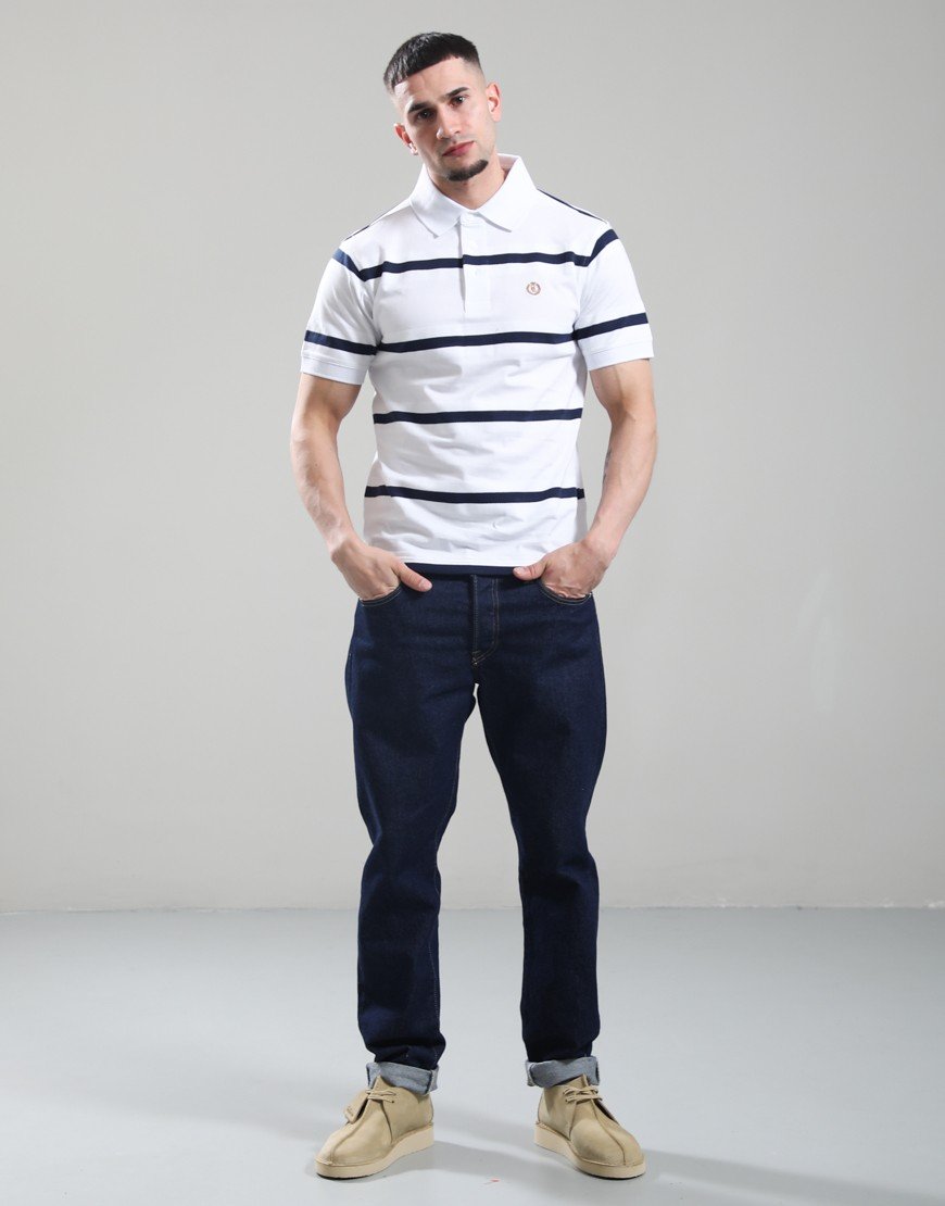 Henri Lloyd Salcombe Polo Shirt White/Navy
