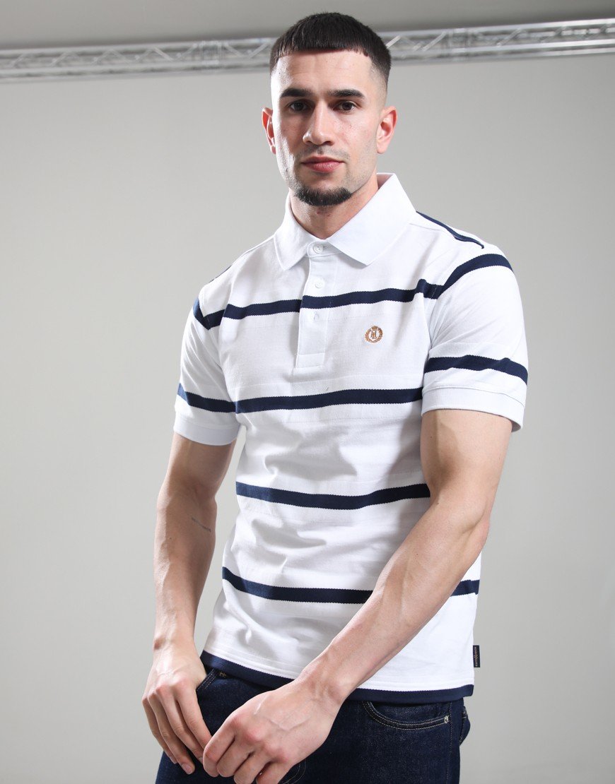Henri Lloyd Salcombe Polo Shirt White/Navy