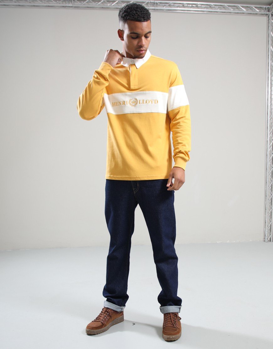 Henri Lloyd Voyager Rugby Shirt Washed Yellow