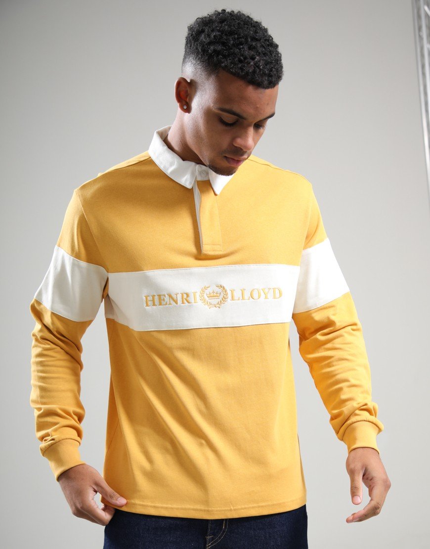 Henri Lloyd Voyager Rugby Shirt Washed Yellow Henri Lloyd Voyager Rugby Shirt Washed Yellow