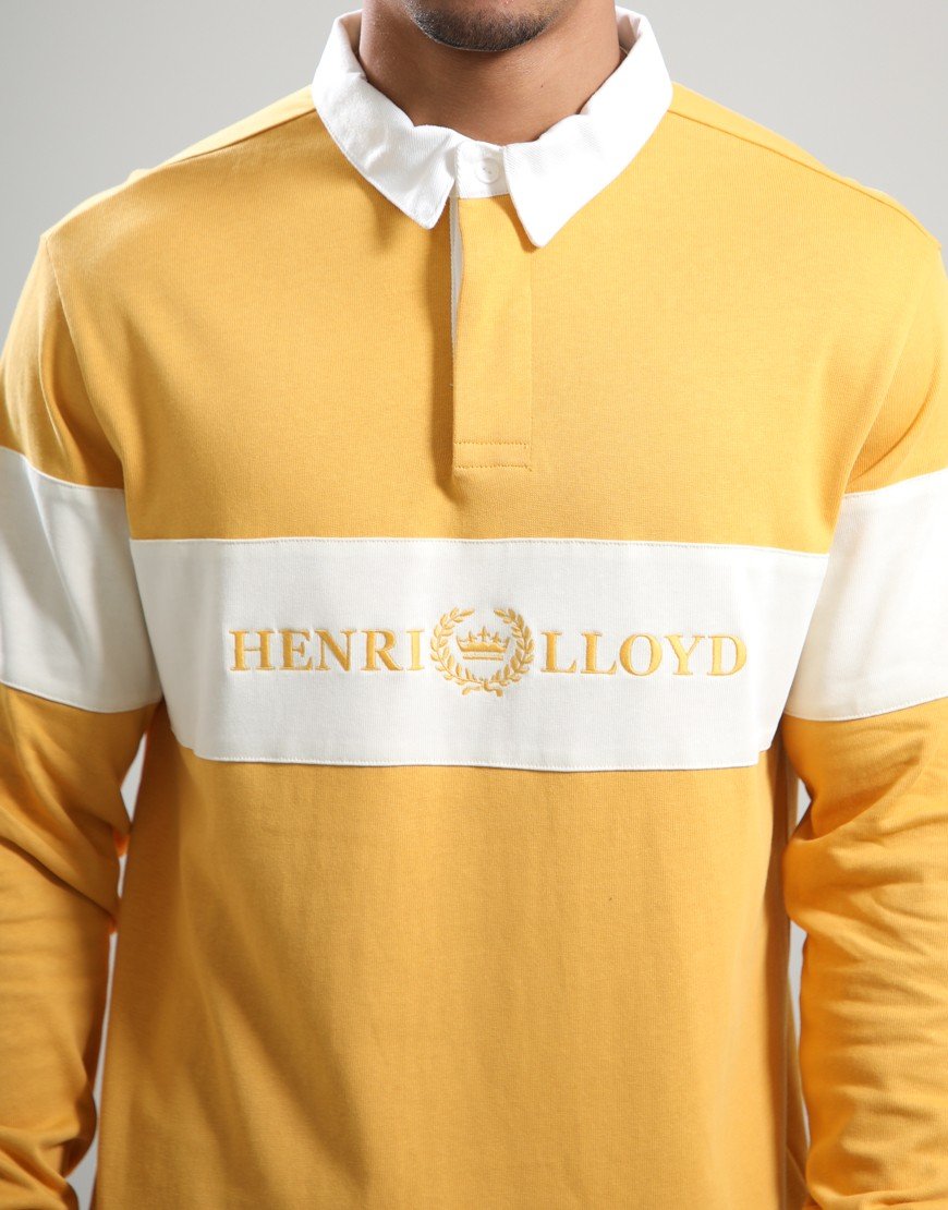 Henri Lloyd Voyager Rugby Shirt Washed Yellow