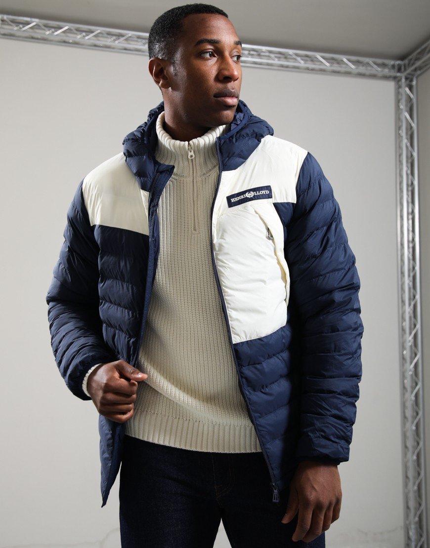 Henri Lloyd Bergen Hooded Jacket Navy/Off White