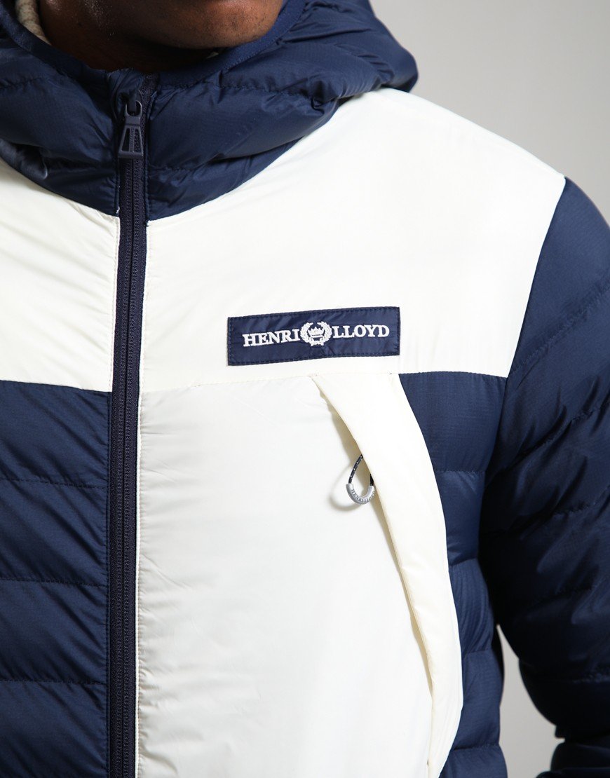 Henri Lloyd Bergen Hooded Jacket Navy/Off White