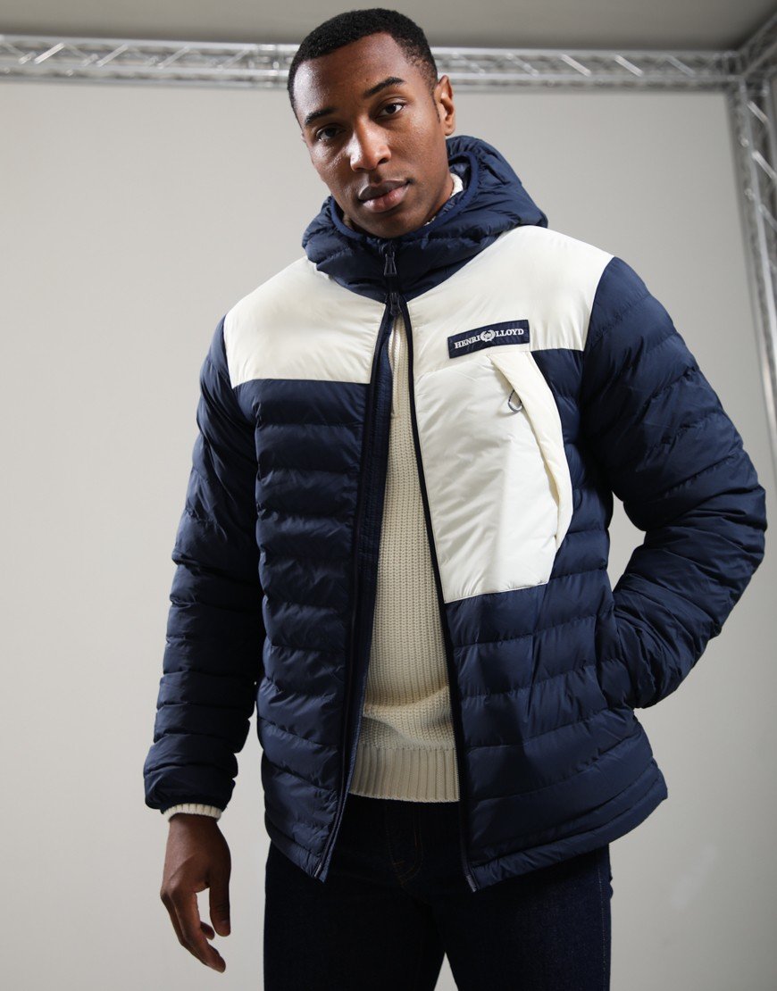 Henri Lloyd Bergen Hooded Jacket Navy/Off White
