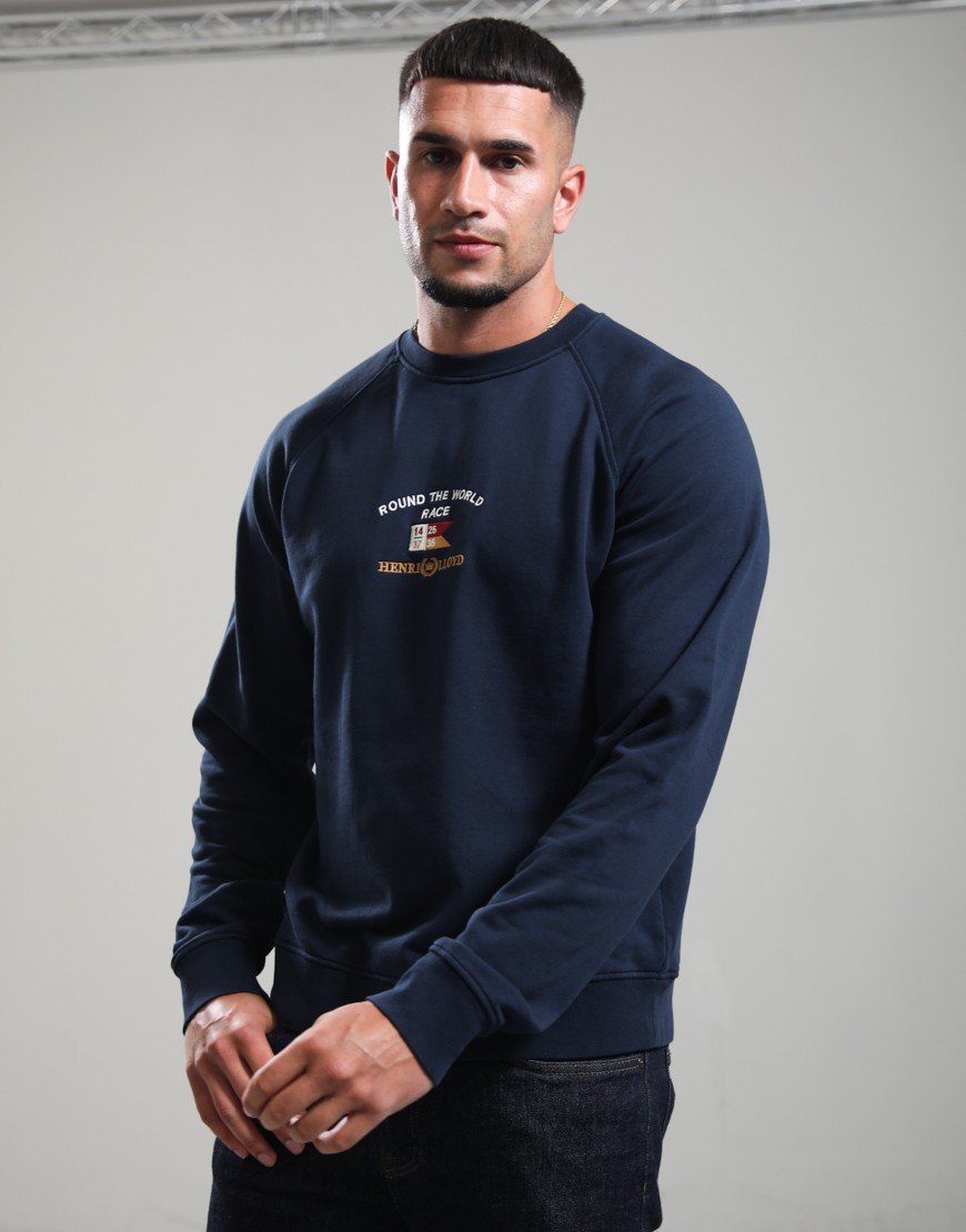 Henri Lloyd Consort RWR Crew Sweat Navy Blue