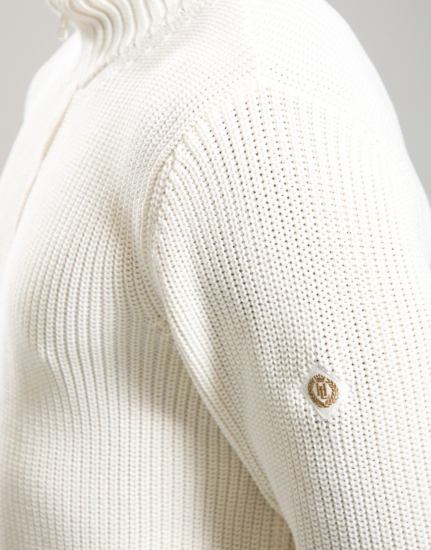 Henri Lloyd Golant 1/4 Zip Knit Ecru