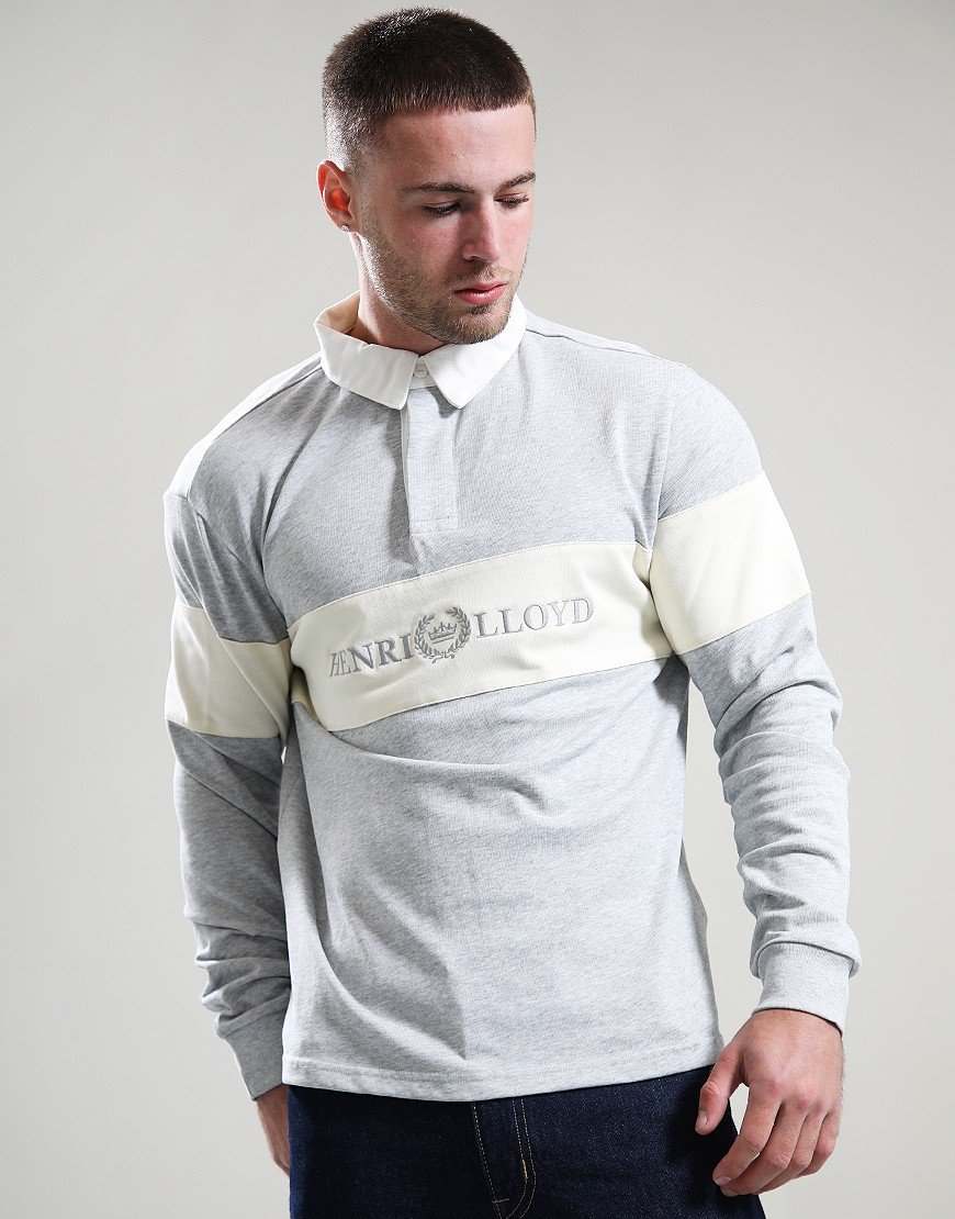 Henri Lloyd Voyager Rugby Polo Shirt Light Grey Melange Henri Lloyd Voyager Rugby Polo Shirt Light Grey Melange