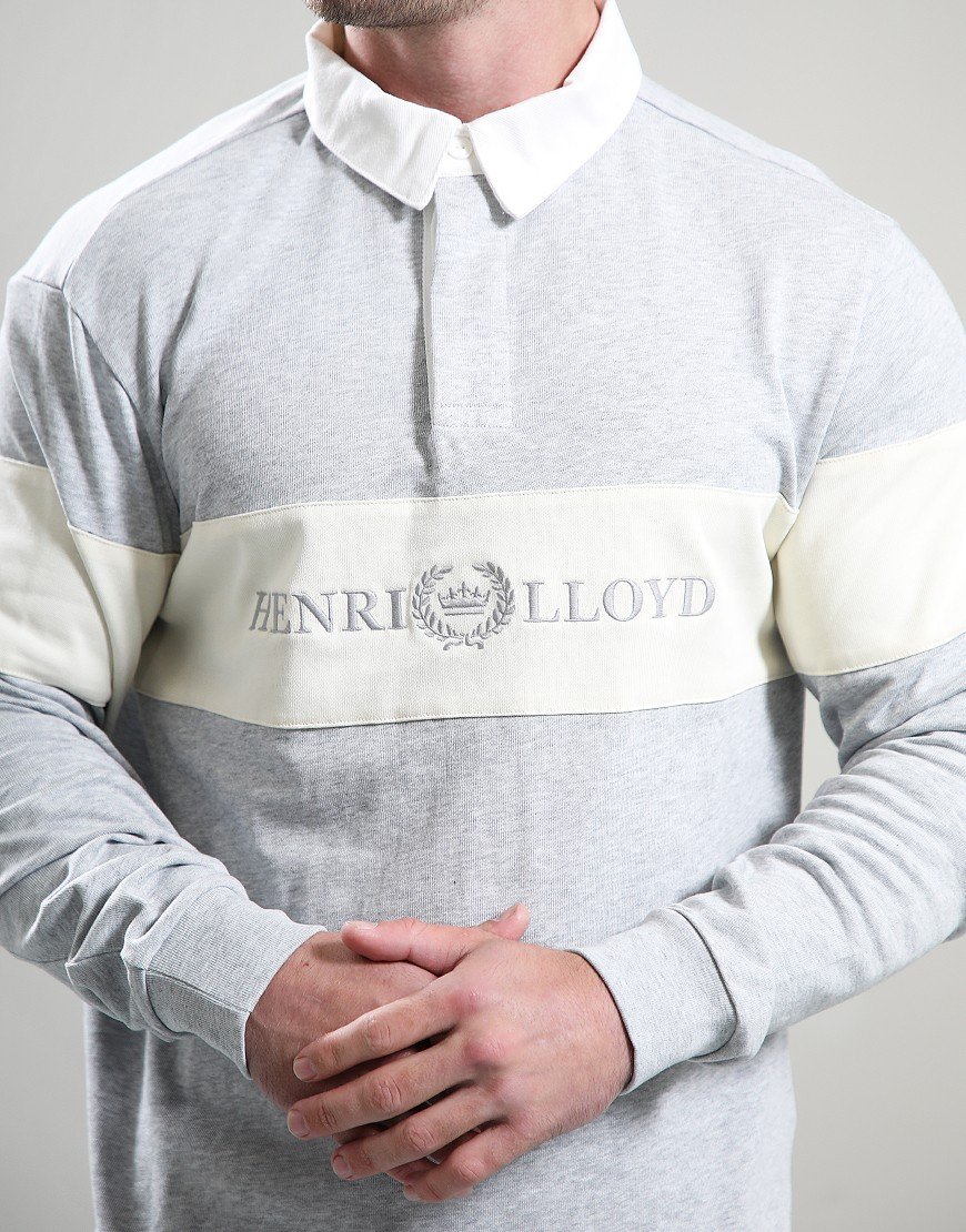 Henri Lloyd Voyager Rugby Polo Shirt Light Grey Melange Henri Lloyd Voyager Rugby Polo Shirt Light Grey Melange