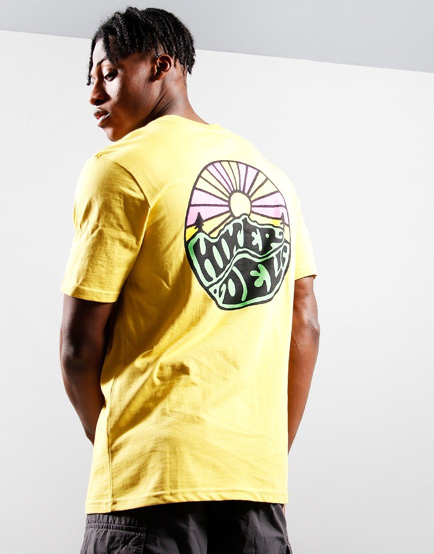 Hikerdelic Original Logo T-Shirt Washed Yellow