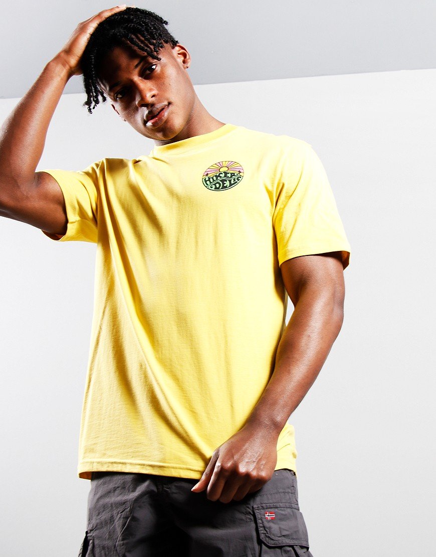 Hikerdelic Original Logo T-Shirt Washed Yellow