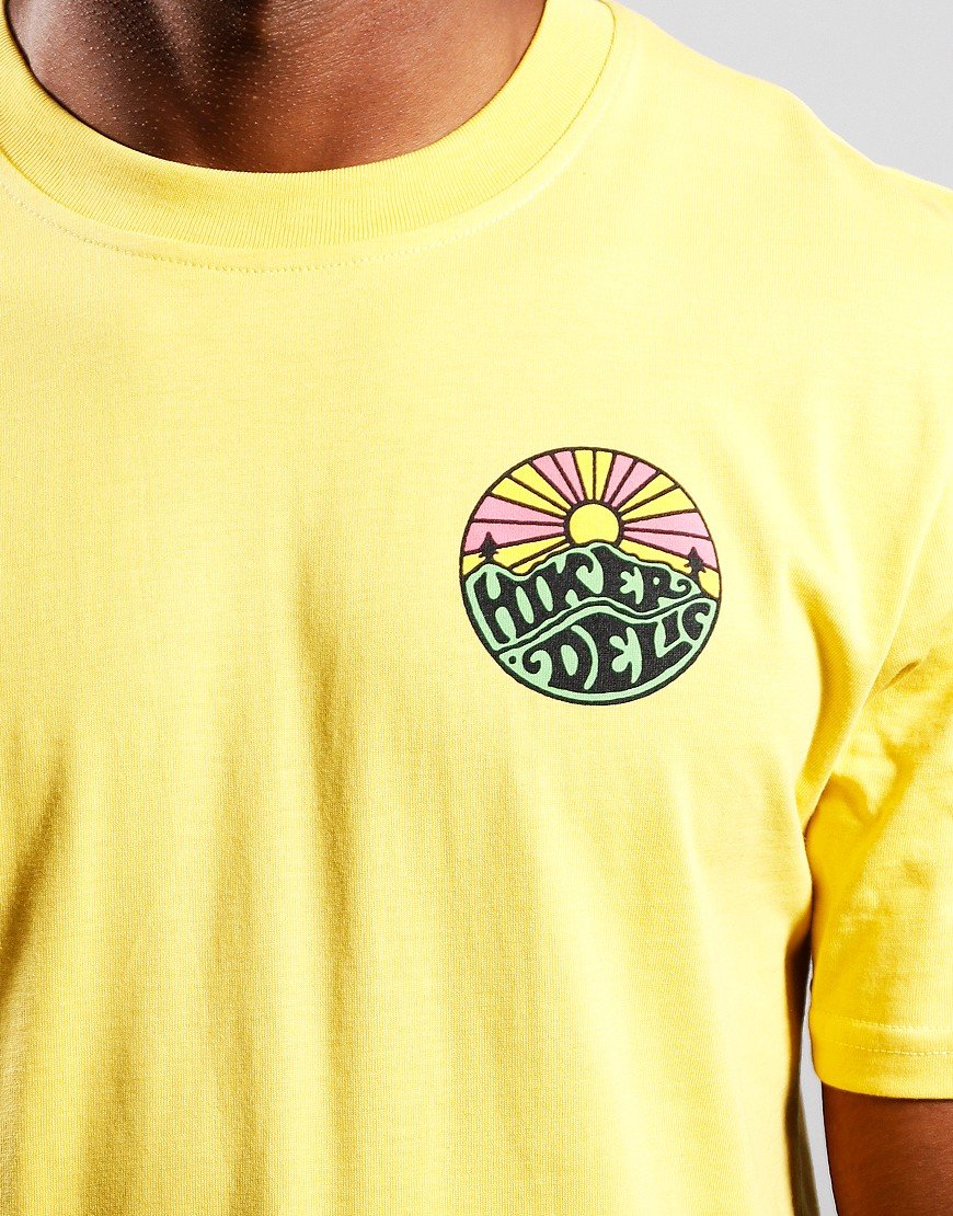 Hikerdelic Original Logo T-Shirt Washed Yellow