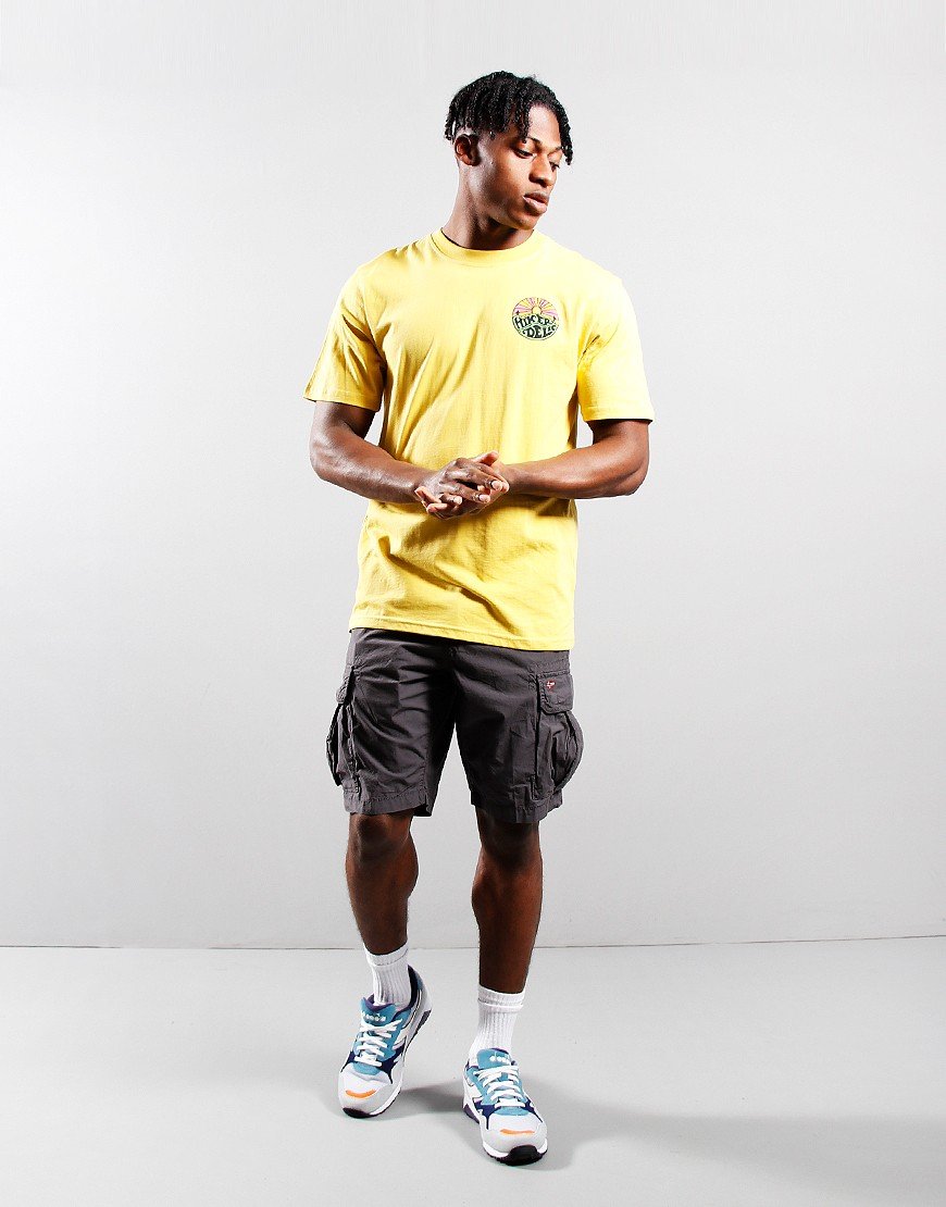 Hikerdelic Original Logo T-Shirt Washed Yellow