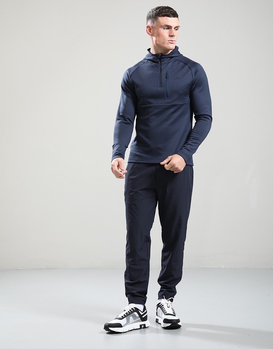 J.Lindeberg Adam 1/4 Zip Hoodie JL Navy