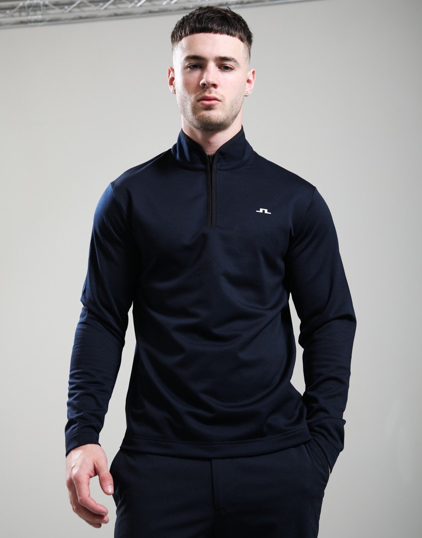 J.Lindeberg Clide Quarter Zip Mid Layer JL Navy