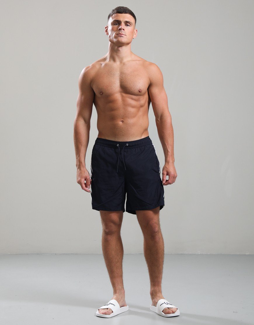 J.Lindeberg Delta Stripe Swim Shorts JL Navy