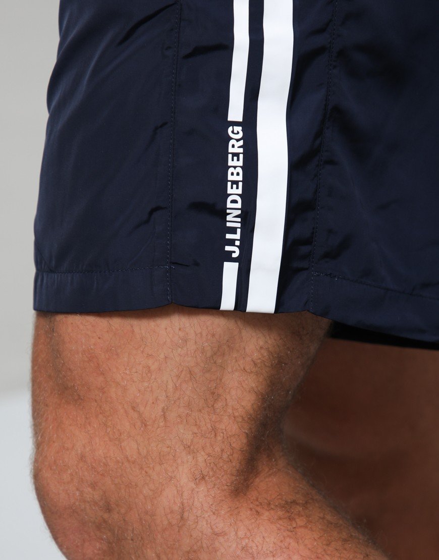 J.Lindeberg Delta Stripe Swim Shorts JL Navy
