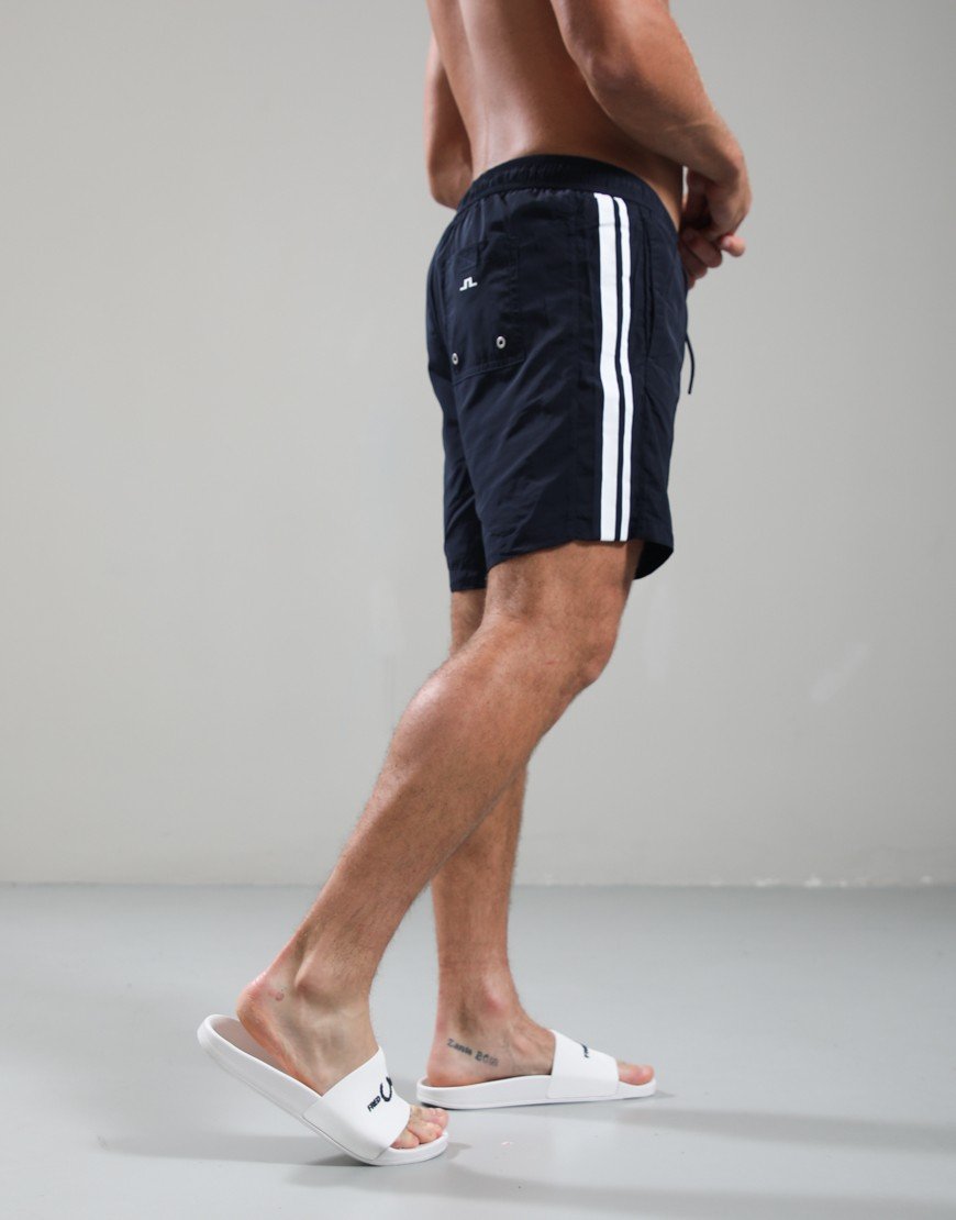 J.Lindeberg Delta Stripe Swim Shorts JL Navy