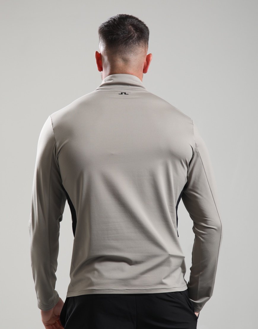 J.Lindeberg Finn Quarter Zip Mid Layer Brindle