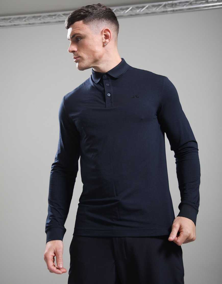 J.Lindeberg Florian LS Polo Shirt JL Navy