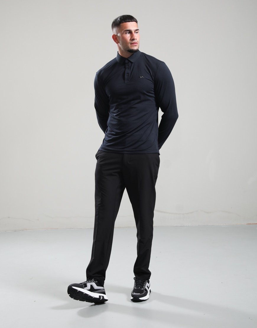 J.Lindeberg Florian LS Polo Shirt Black