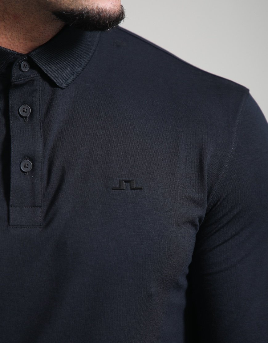 J.Lindeberg Florian LS Polo Shirt Black