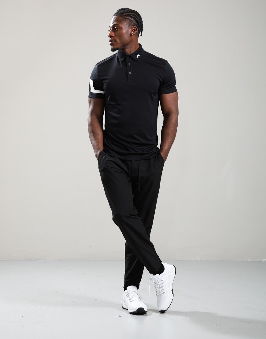 J.Lindeberg Heath Golf Polo Shirt Black J.Lindeberg Heath Golf Polo Shirt Black
