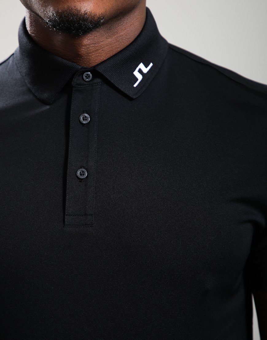 J.Lindeberg Heath Golf Polo Shirt Black J.Lindeberg Heath Golf Polo Shirt Black