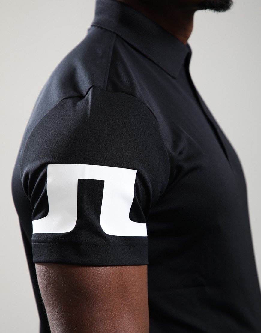 J.Lindeberg Heath Golf Polo Shirt Black J.Lindeberg Heath Golf Polo Shirt Black