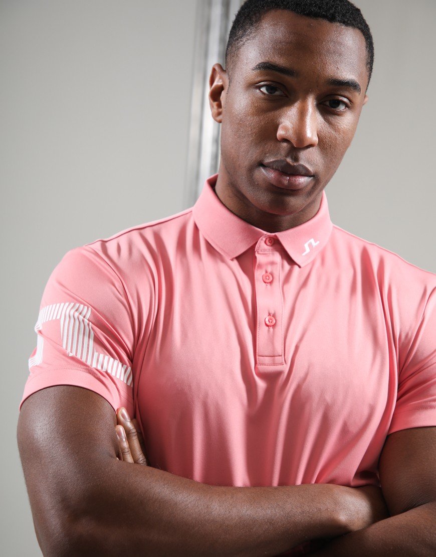 J.Lindeberg Heath Polo Shirt Flamingo Plume