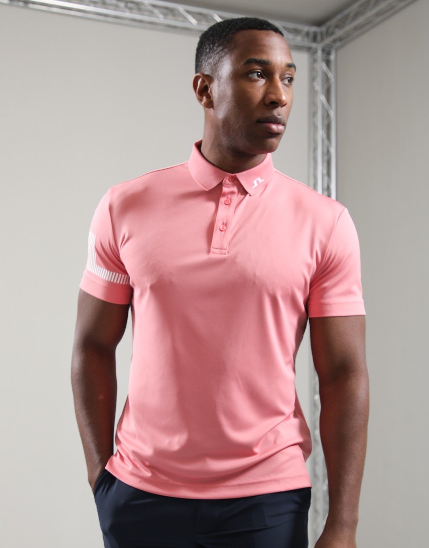 J.Lindeberg Heath Polo Shirt Flamingo Plume